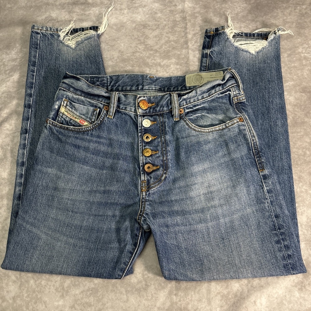 Diesel Women's Skinny Jeans - Medium Blue Distressed